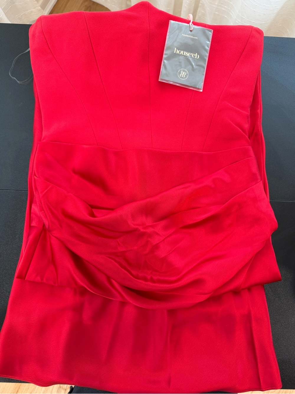 Persephone RED Strapless Satin Corset Cocktail Dress- NEW - Picture 10 of 10